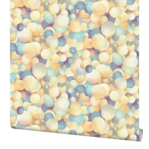 Обои флизелиновые Home Color Bubbles желто-голубые 1.06 м HC71650-63 89677056 STLM-2161253