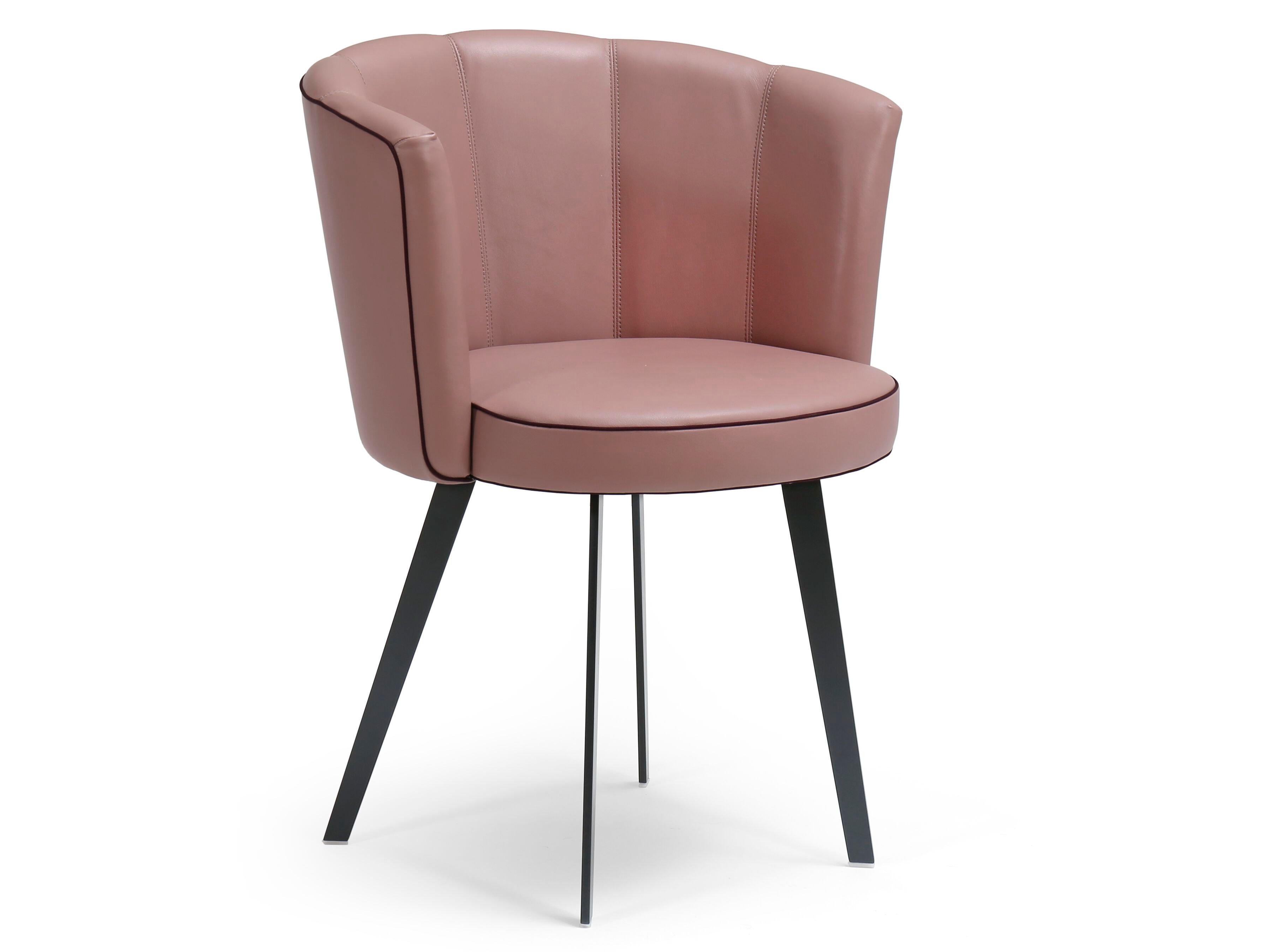 Кожаный мягкий стул с подлокотниками Borzalino Diva ARCH-00032839 - Вид №6