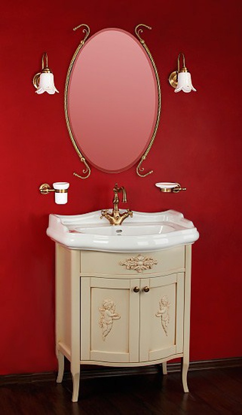 ML.BLL-25.073.Bi Подвесная раковина настенная круглая Migliore  белая  - Вид №3