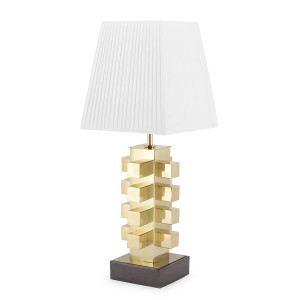 500261-18 ABHIKA НАСТОЛЬНАЯ ЛАМПА ДОБ ТРЕЗОР WHITE/GOLD