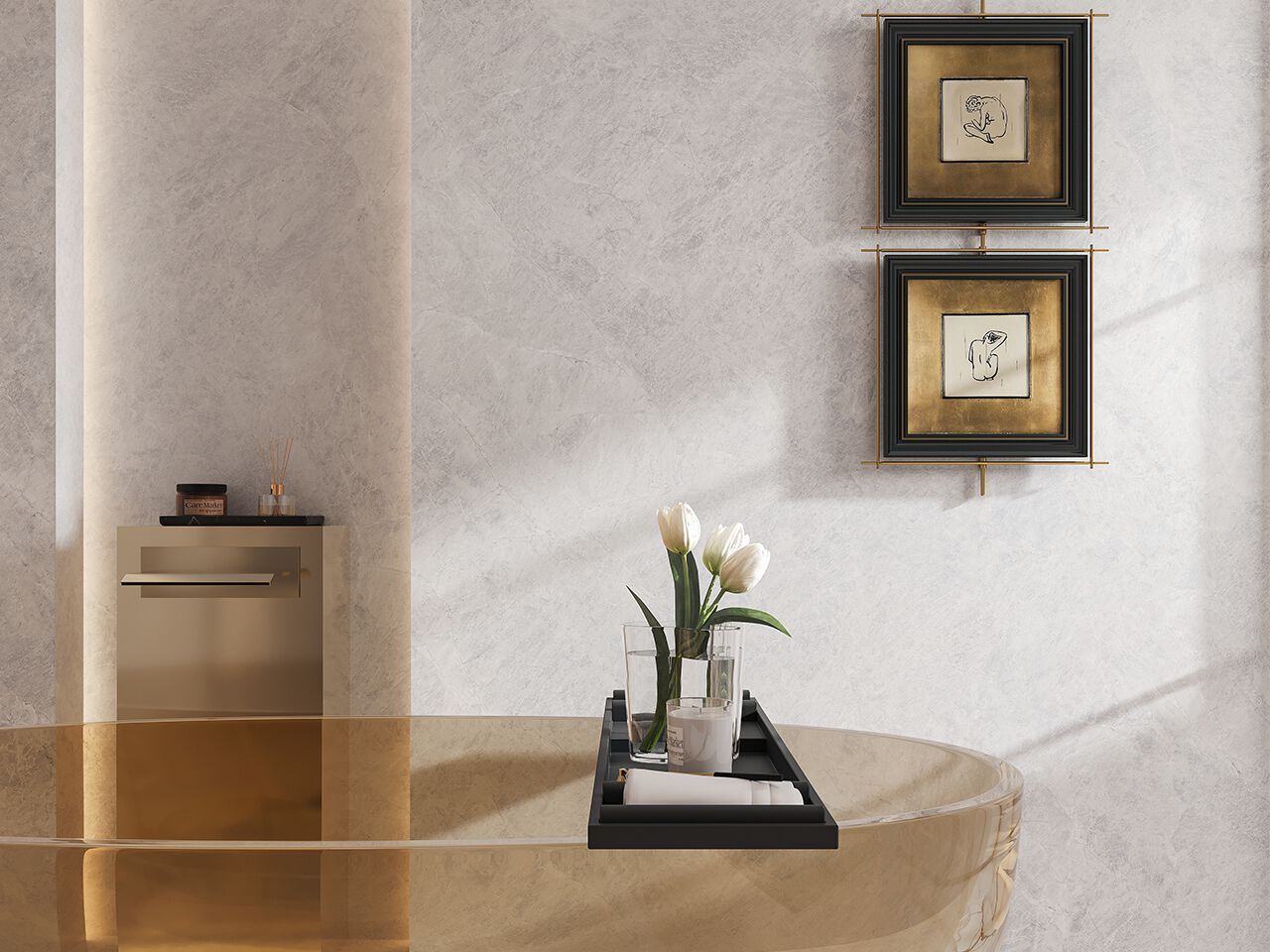 Мраморный пол / покрытие GANI MARBLE TILES CENERE DI PESCE ARCH-00043237