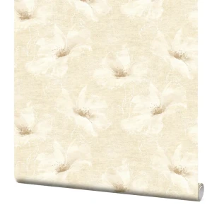 Обои флизелиновые Fleur бежевые 1.06x10 м 37001