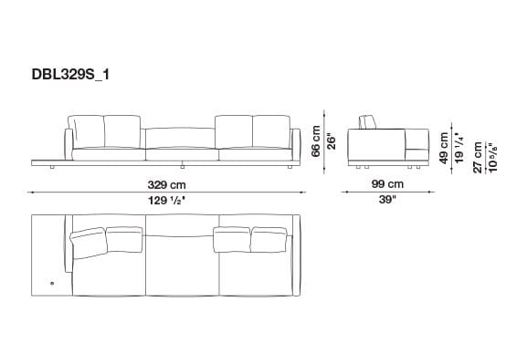 Кожаный диван B&B Italia док ARCH-00106863 - Вид №7