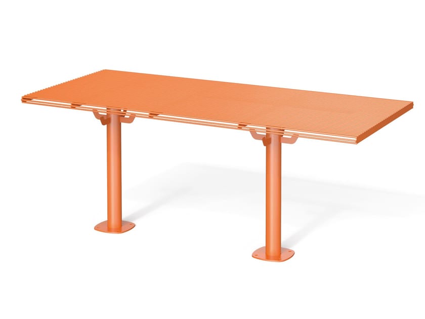 Прямоугольный стальной стол для общественных мест Metalco Break Time I ARCH-00111867