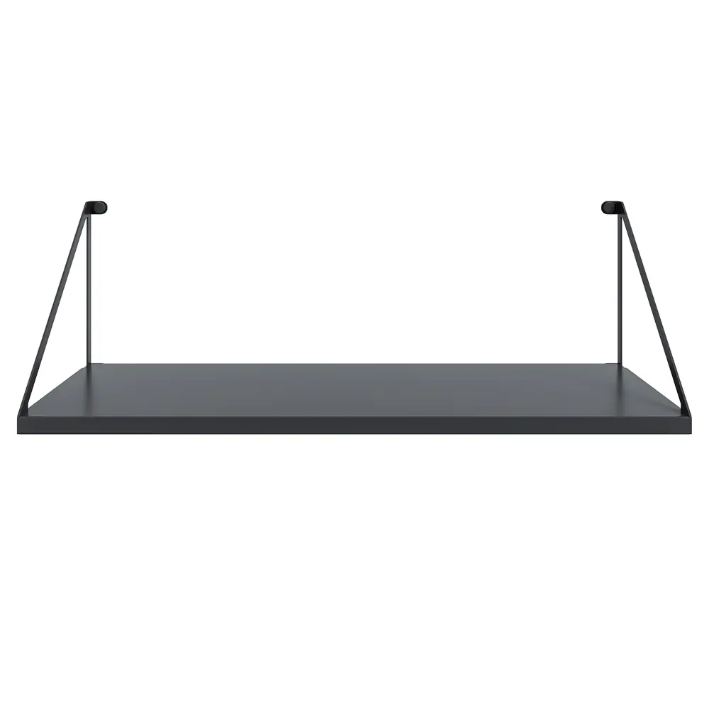Настенная полка Бостон 60x20 см сталь цвет черный Santreyd STLM-2177267 - Вид №1