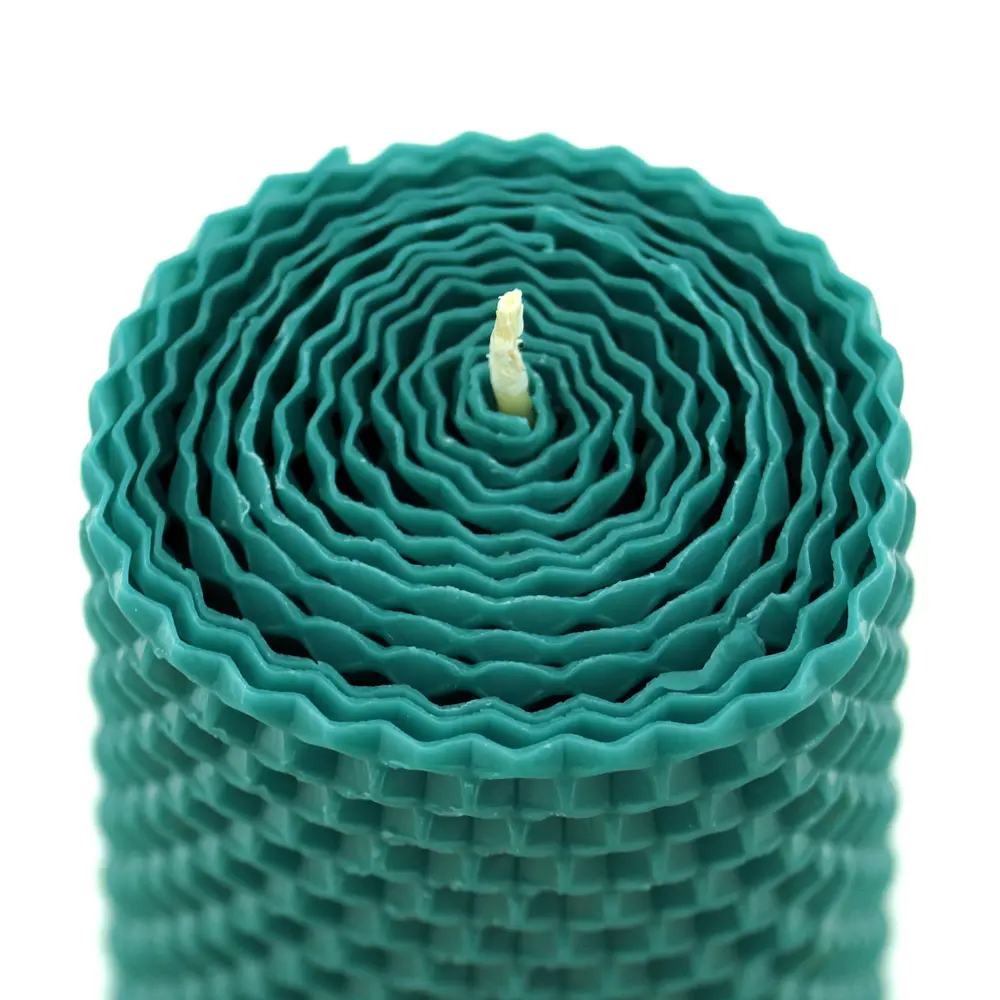 Свеча вощинная цилиндр бирюза 6x26 см EVIS STLM-2120999 - Вид №1