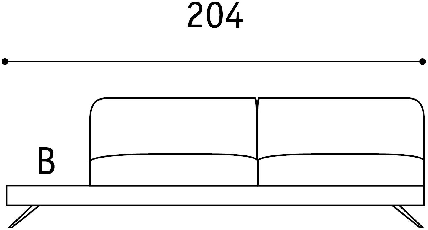 Febal Casa 3-х местный тканевый диван с подголовником Scena sun-id-1397588 - Вид №21