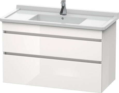 DS648904343 DuraStyle Тумбочка подвесная Базальт матовый, декор Duravit - Вид №2