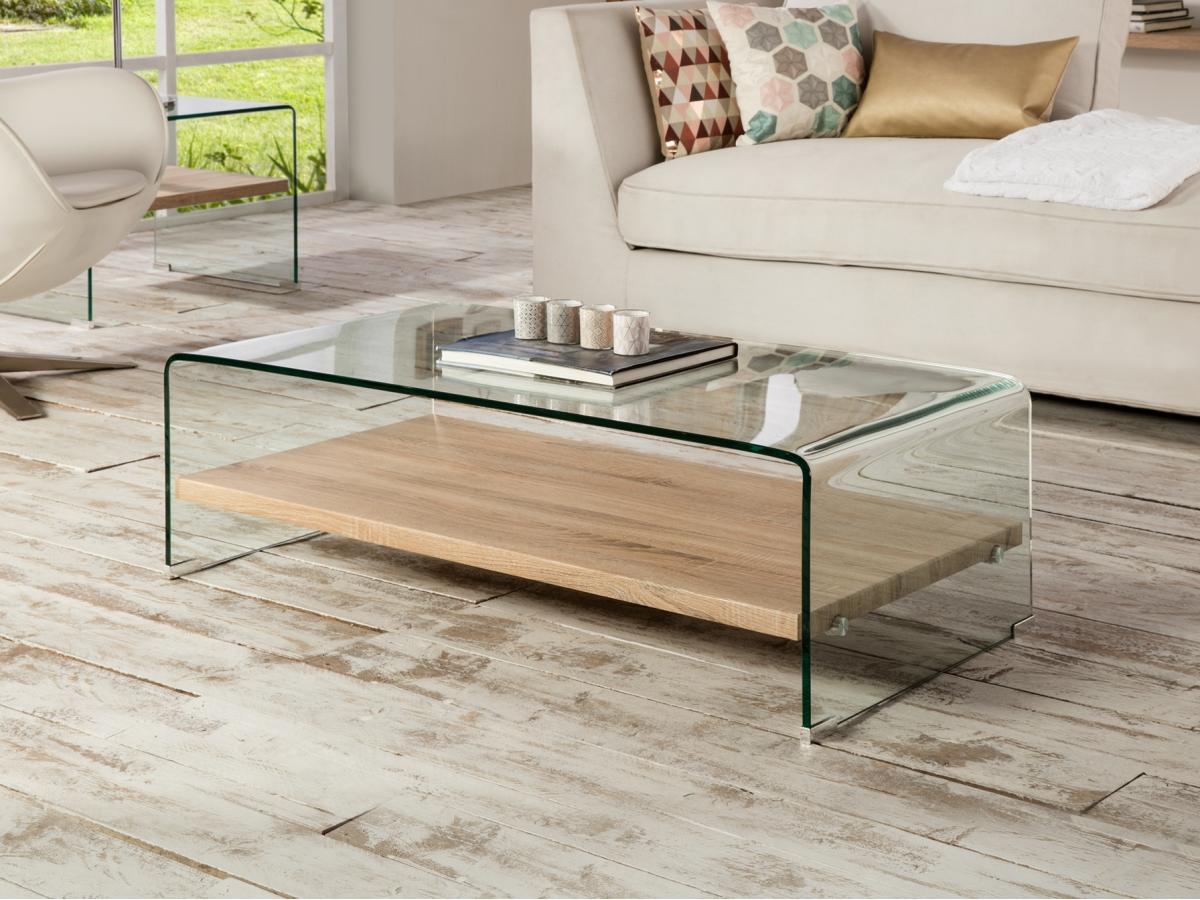 064296 Журнальный столик стекло/меламин Schuller Sonama 