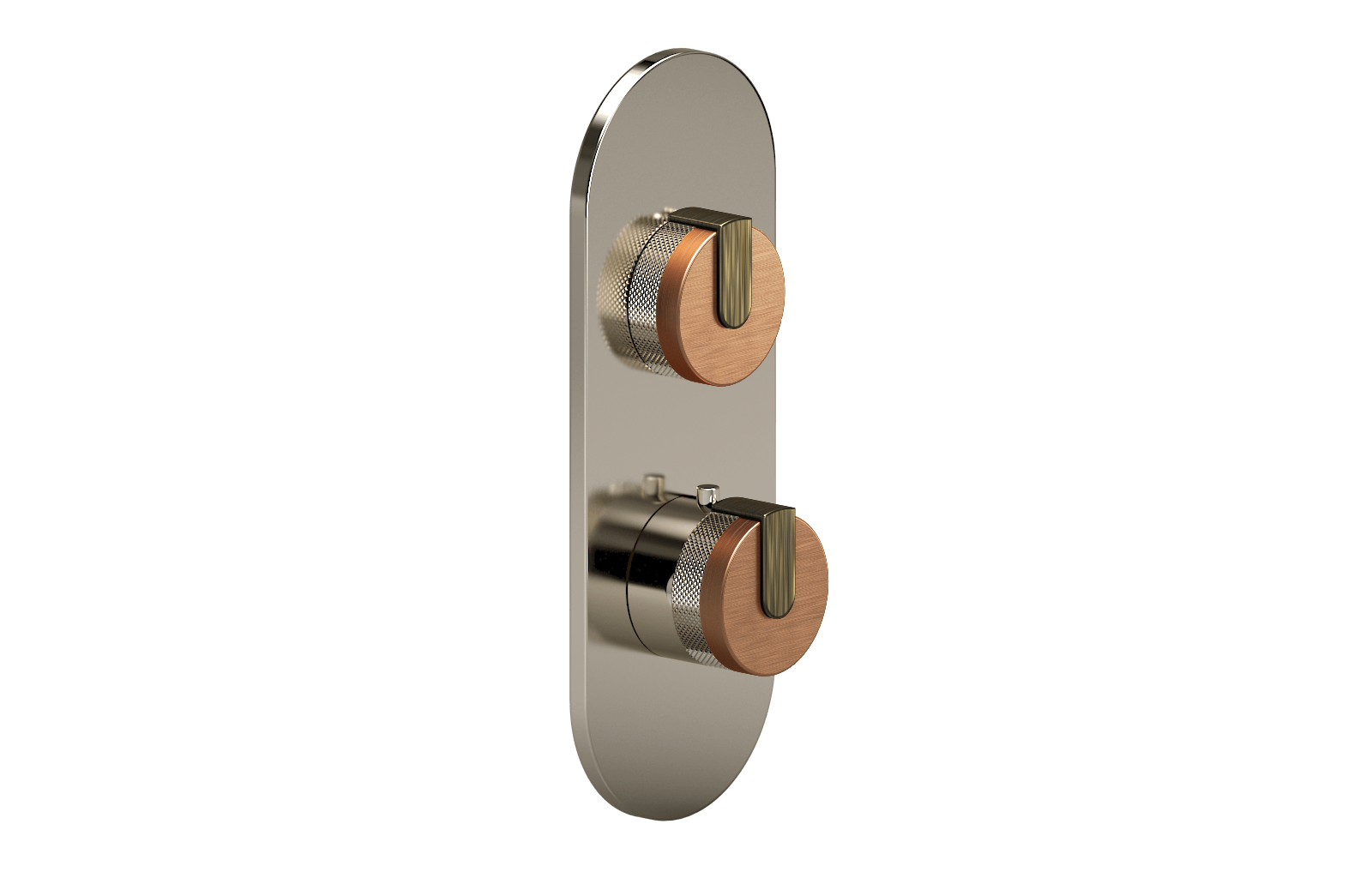 E-8026-R1BRGE0-L1VBB-PN-T Планка M-Series с 2 ручками - Внешняя часть GRAFF MOD+