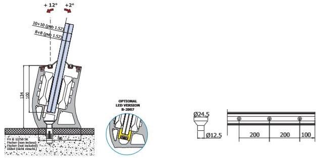 Metalglas Bonomi Регулируемая наклонная балюстрада sun-id-1419528 - Вид №1