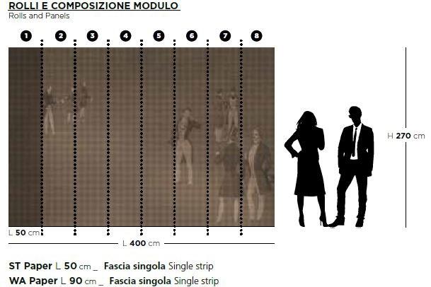 ARBLU Обои в клетку под ткань  91tas01-5/91taw01-5  - Вид №2