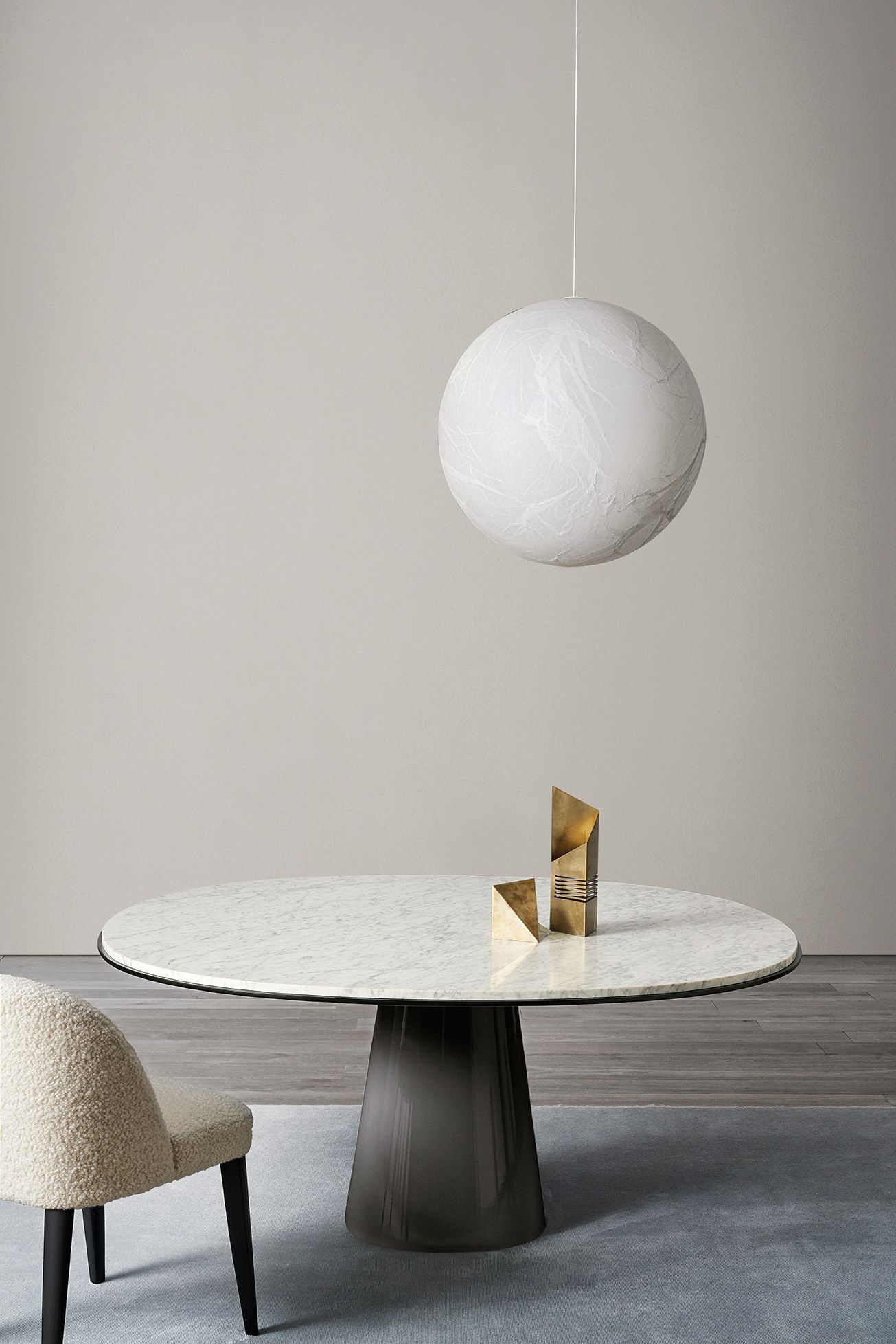 Круглый обеденный стол из натурального камня Meridiani OWEN ARCH-00038315 - Вид №2