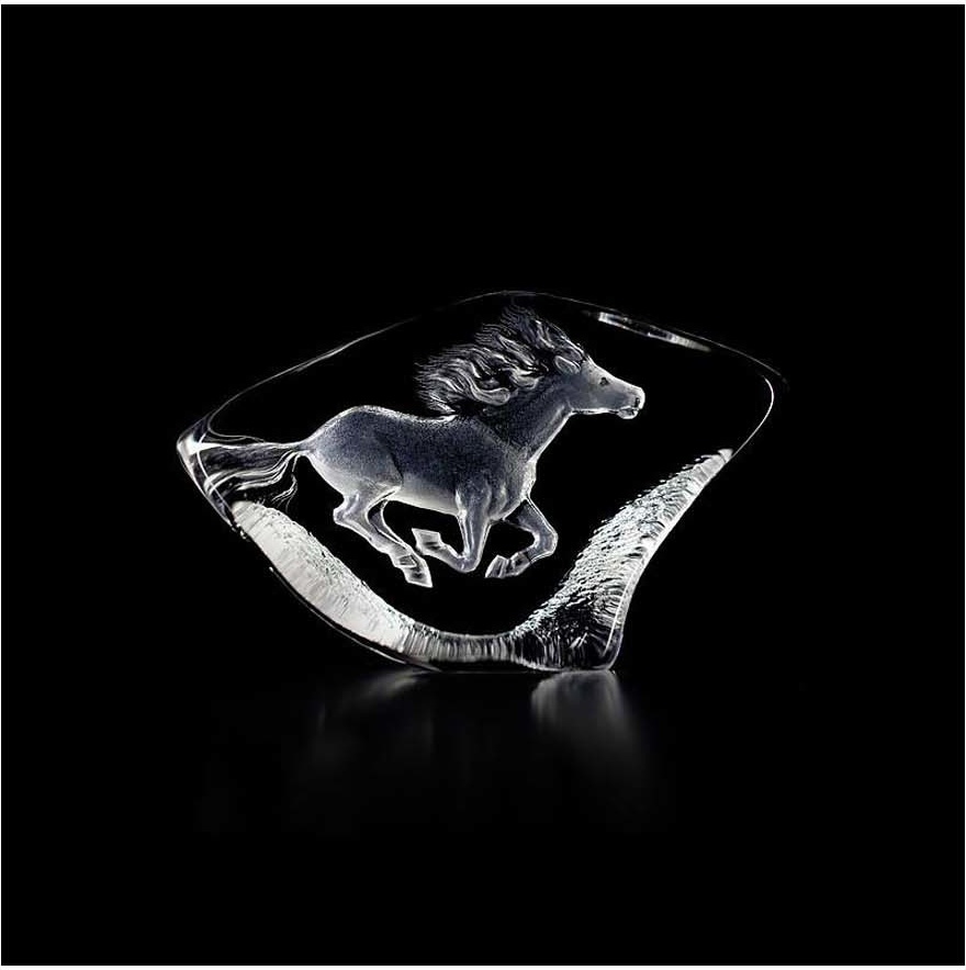 10671395 MALERAS Скульптура MALERAS Скакун 14х8,5см, хрусталь Хрусталь 