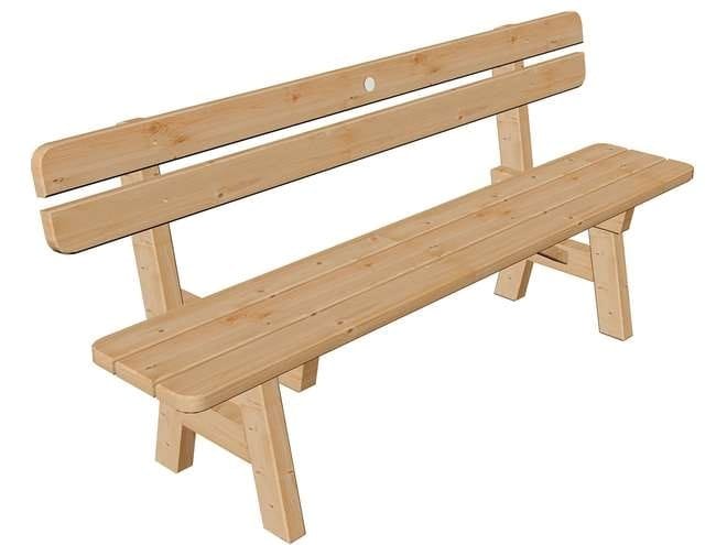 Садовая скамейка из лиственницы со спинкой Pircher SIRMIONE ARCH-00094912