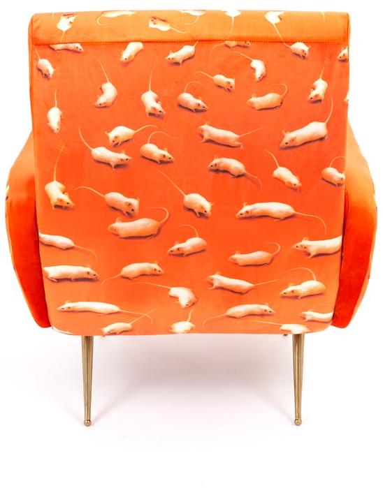 Seletti Кресло из ткани с подлокотниками Seletti wears toiletpaper sun-id-1380809 - Вид №5