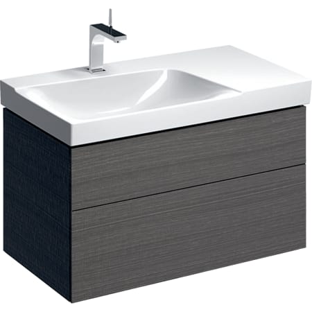 500.515.00.1 Шкафчик для раковины Geberit Xeno² с полкой, с двумя выдвижными ящиками Geberit  - Вид №5