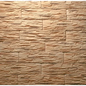 Камень искусственный Ramo Слимлайн слэйт желто-коричневый 1м²