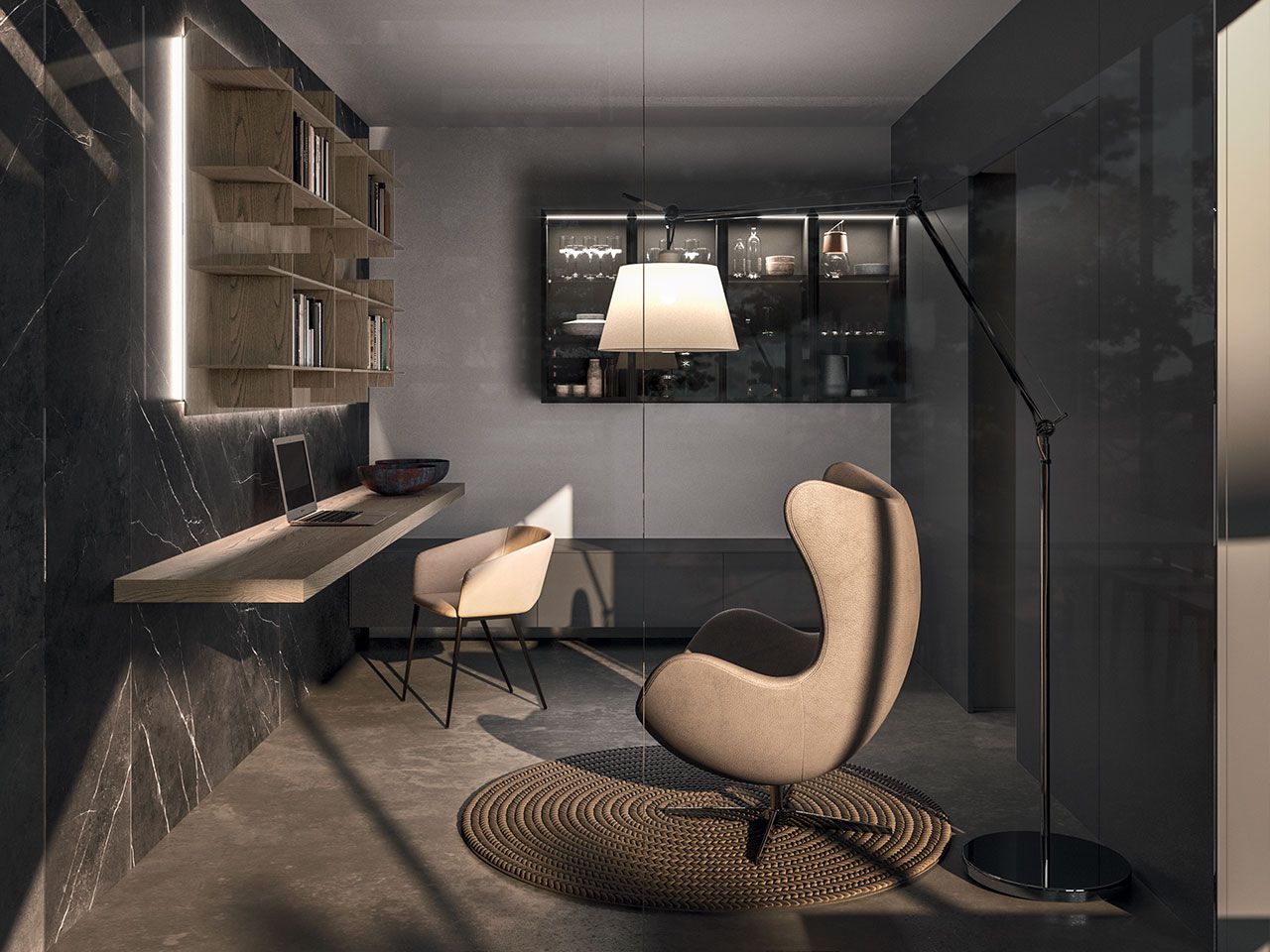 Встроенная кухня с островом Arrital Ak_07 ARCH-00035308 - Вид №2