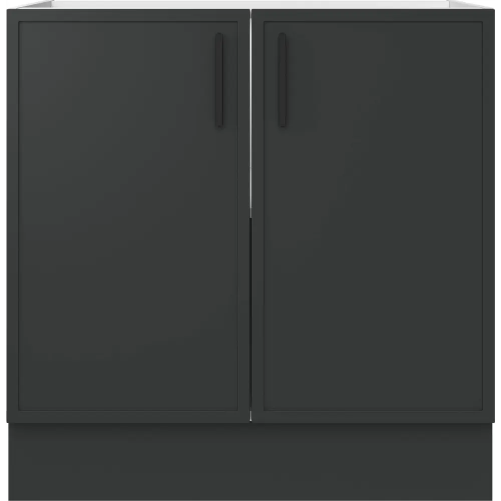 Кухонный шкаф напольный Неро Delinia 80x82.5x58 см МДФ цвет графит STLM-2003424 - Вид №3