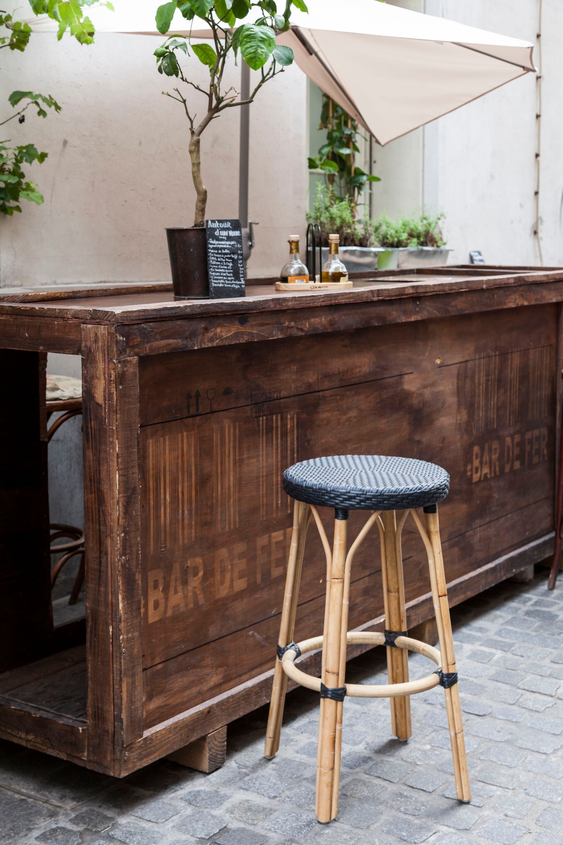 Табурет из ротанга и ArtFibre® с подставкой для ног Sika Design Affäire ARCH-00084618 - Вид №5