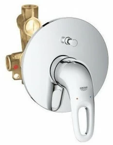 Смеситель для ванны GROHE Eurostyle new (внешняя и встраиваемая части), хром (33637003)