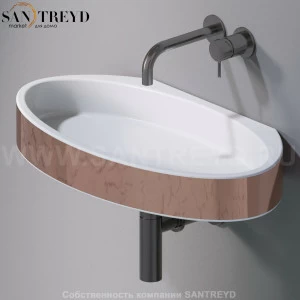 L015T1RPV4.257 Подвесная раковина настенная овальная A. e T. Italia P35