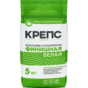 Шпаклёвка полимерная финишная Крепс 5 кг белый