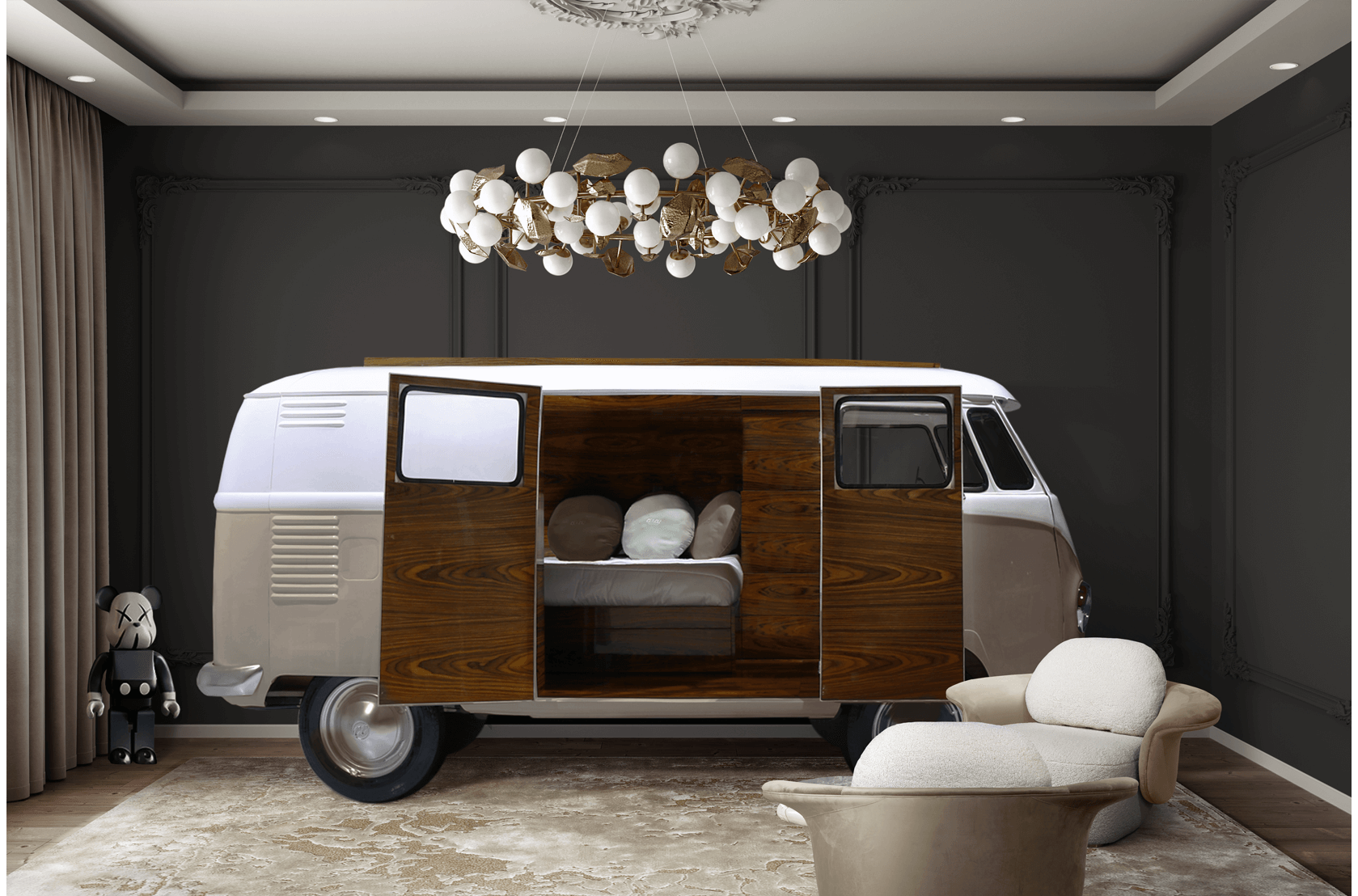 CIST55 Детская кровать машина Бан Ван Circu  - Вид №15