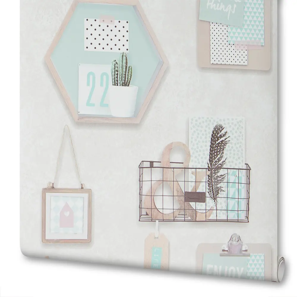 Обои флизелиновые Rasch Deco Relief зелёные 0.53 м 522051 STLM-2073189