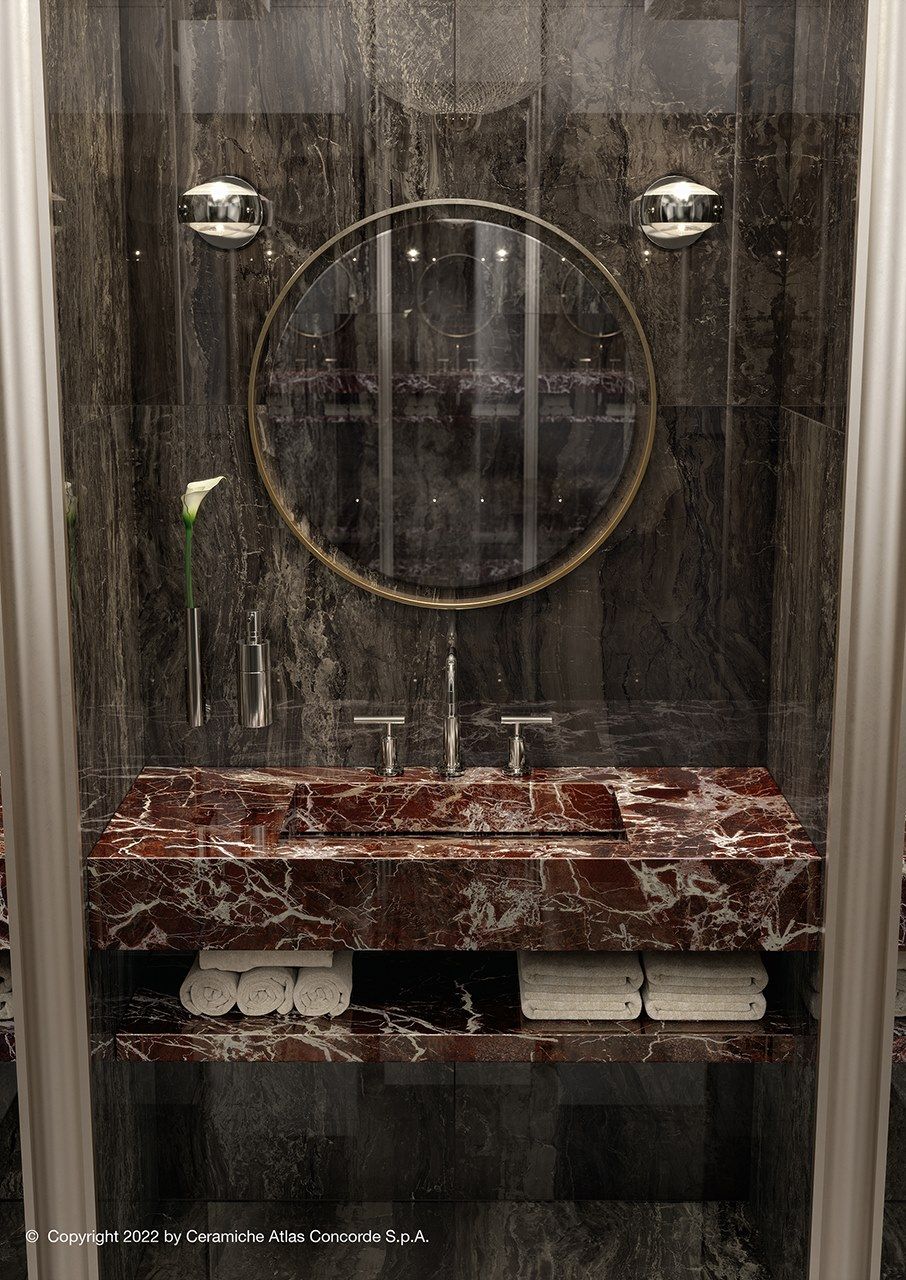 Одиночная подвесная раковина из керамогранита Atlas Concorde Habitat Contract ARCH-00070716 - Вид №9