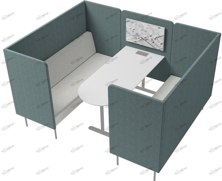 Grado Design Офисный островок из ткани для встреч Modo Mod-sf-pd-4s