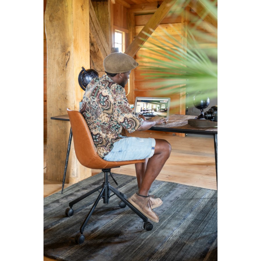 Кресло офисное Franky, коричневое Dutchbone 1300008 - Вид №1