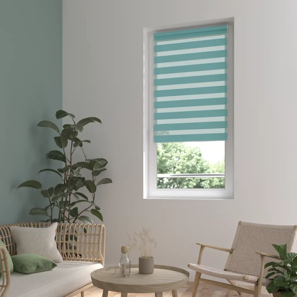 Штора рулонная день-ночь Inspire Peter 40x160 см бирюза Aqua 3 82691092 STLM-2027098 - Вид №10