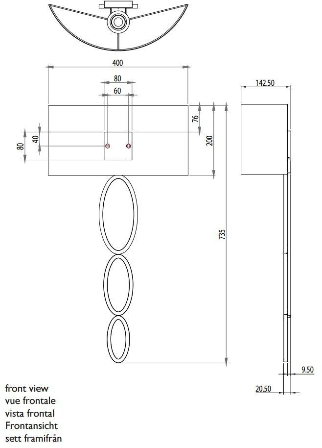 Astro Lighting Настенный светильник из цинка с тканевым абажуром sun-id-1357269 - Вид №7