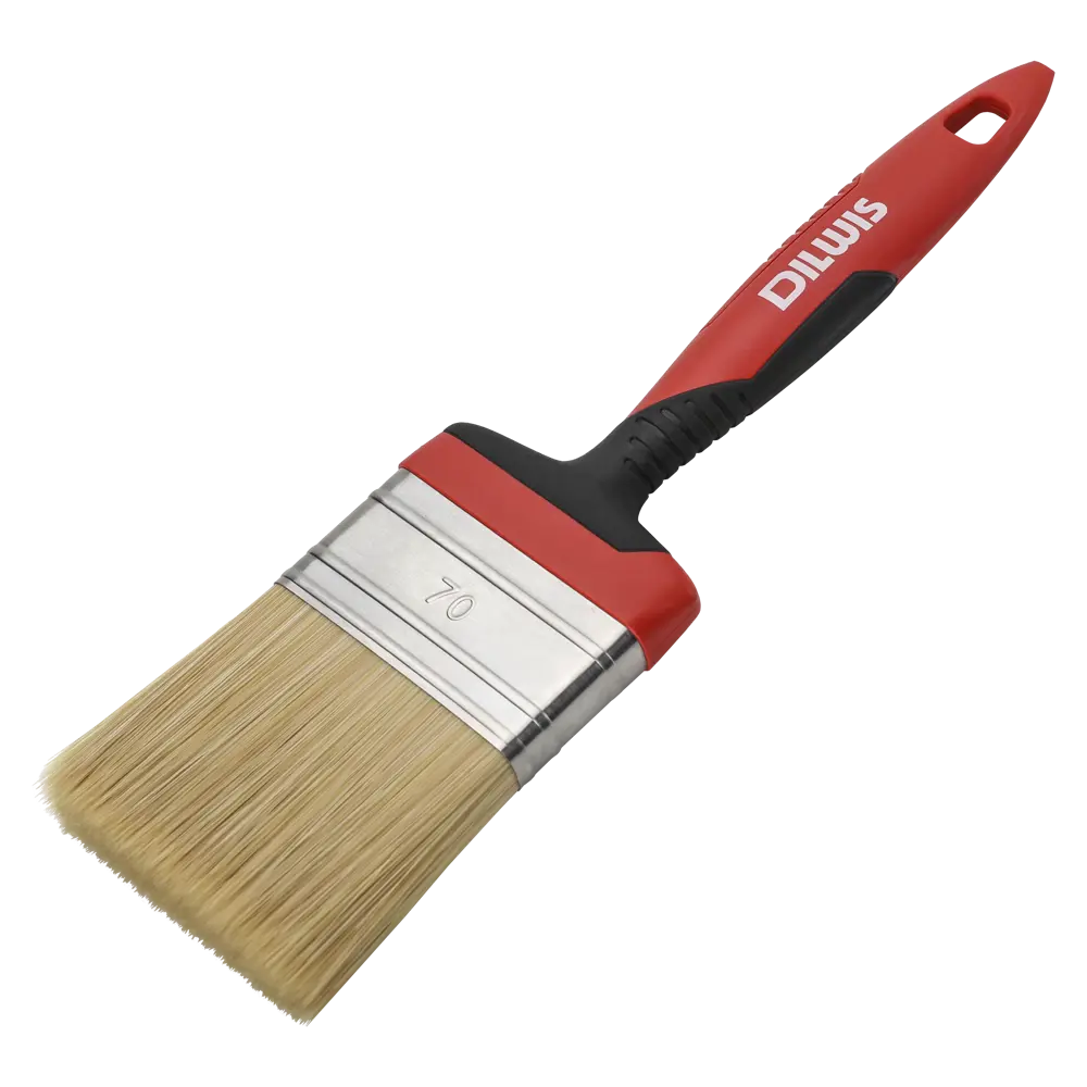 Кисть плоская для алкидных красок 70 мм DILWIS синтетическая щетина STLM-2037464