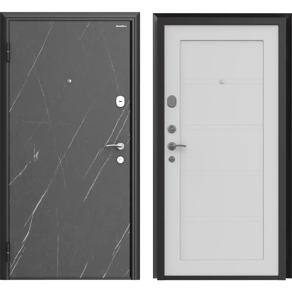 Дверь входная металлическая Премиум New 88x205 см левая силк маус DOORHAN STLM-2124791