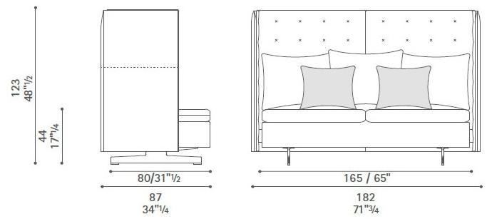 Poltrona Frau Диван с высокой спинкой La collezione - divani e poltrone sun-id-1429752 - Вид №10