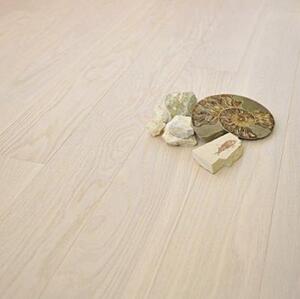 Паркет Ёлка Coswick Ренессанс Белый Иней Лак Дуб Селект (Гладкая) 647.7х107.95 мм.