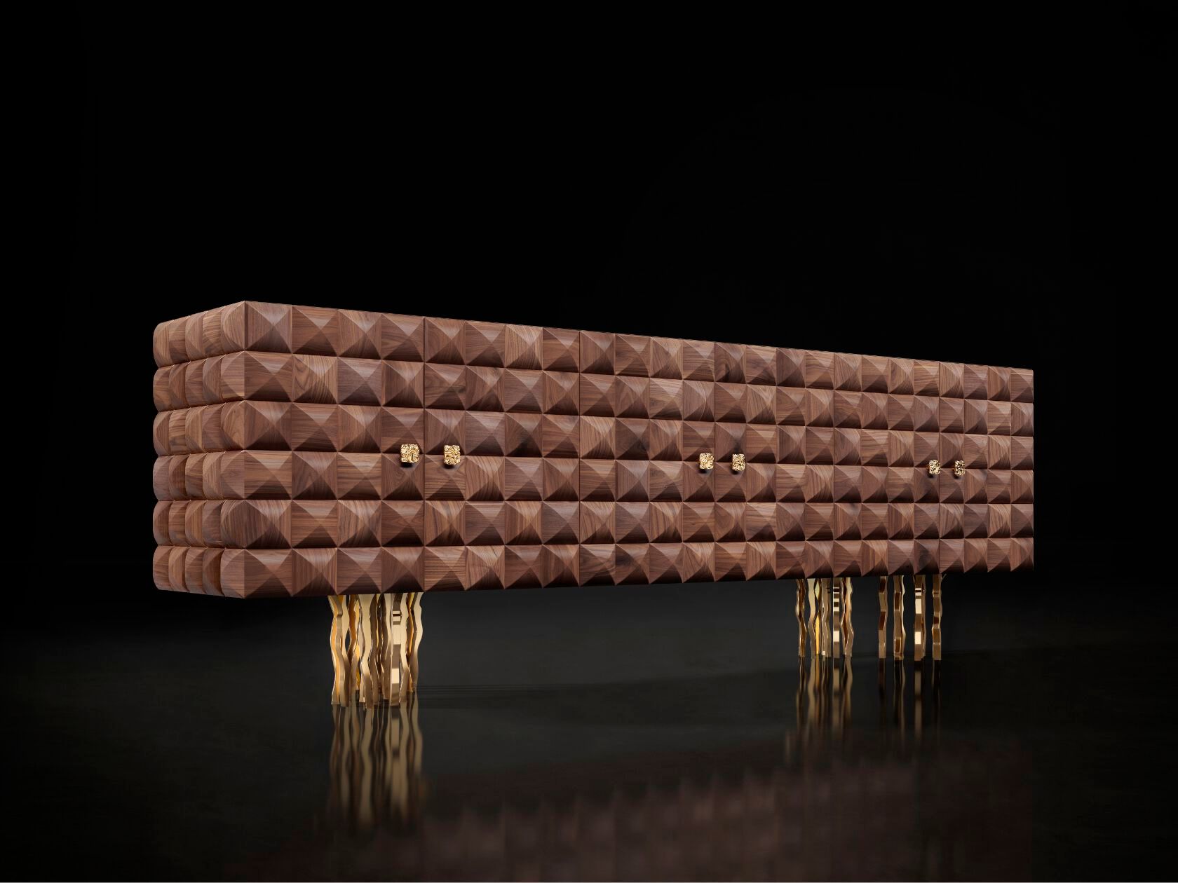 Шкаф из массива дерева с распашными дверцами Il Pezzo Mancante кусок 10 ARCH-00151615 - Вид №1