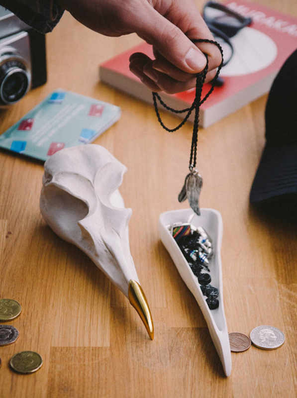 Шкатулка для украшений Bird Skull (белый) SUCK UK SKTIDYBIRD1 - Вид №3