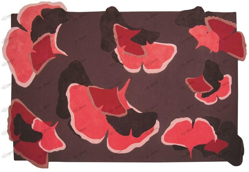 Toulemonde Bochart Прямоугольный шерстяной коврик с цветами The designers sun-id-1427195