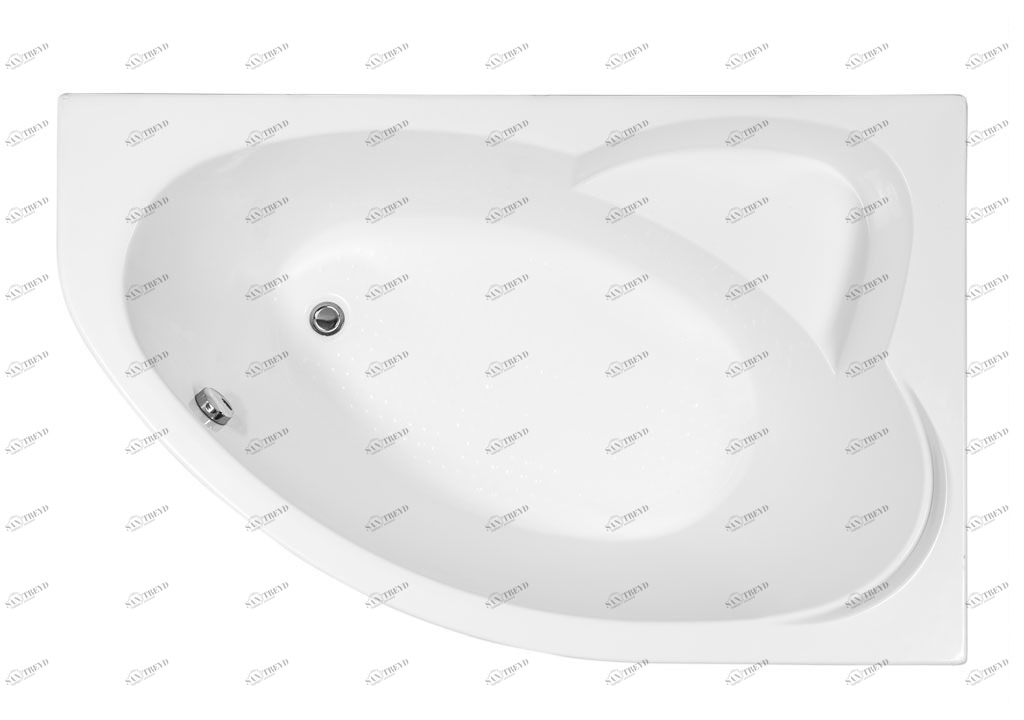 Акриловая ванна Aquanet Sarezo 160x100 R 00204037