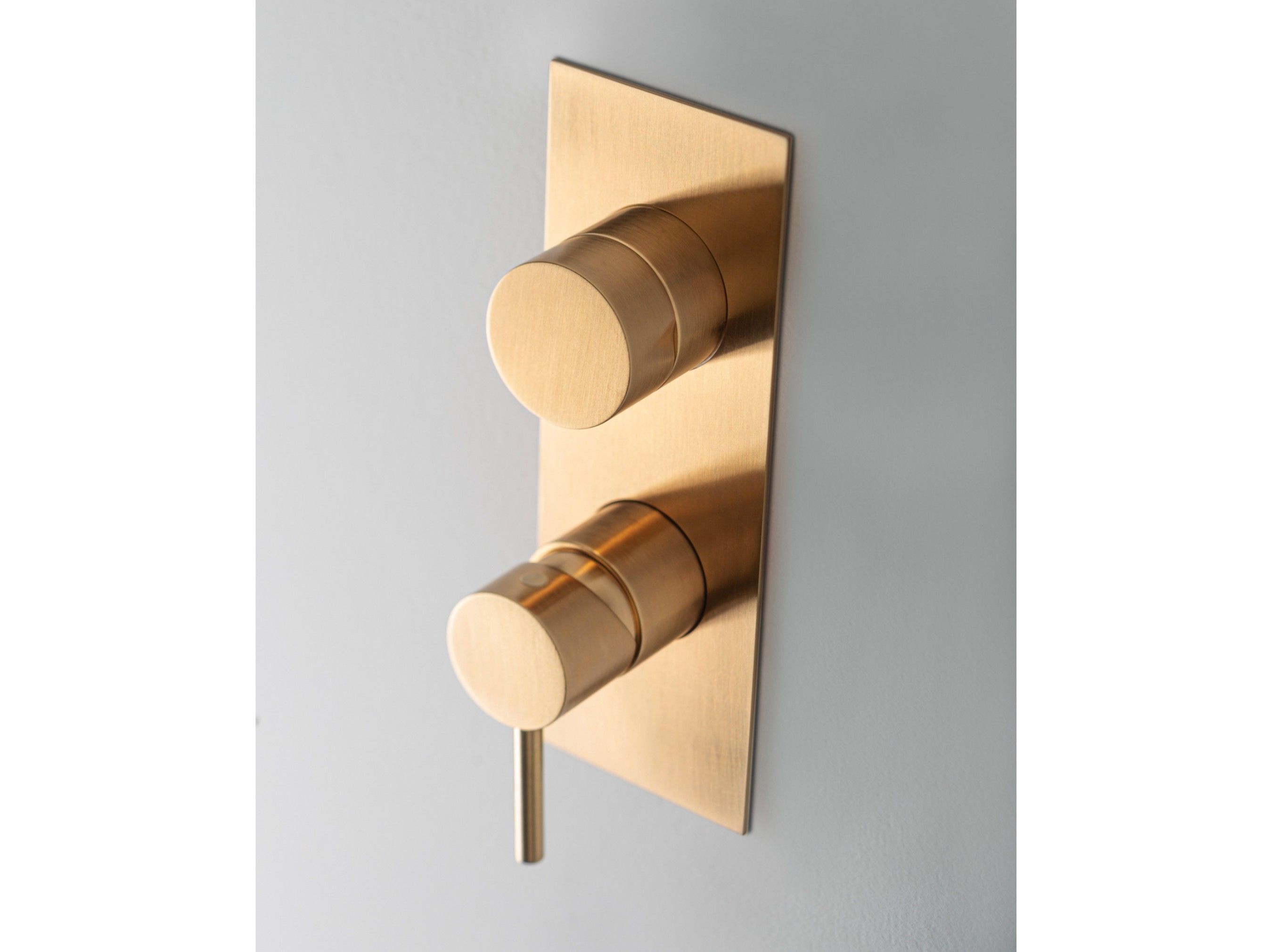 Латунный смеситель для душа с переключателем с пластиной Rubinetterie Treemme X-Change_Mono ARCH-00086130 - Вид №1