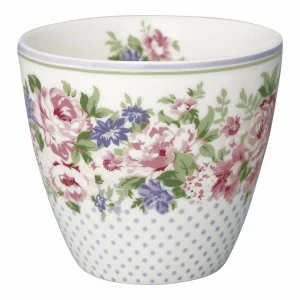 Стакан "Rose white" LE-VILLAGE ЦВЕТЫ 224149 Белый;зеленый;розовый