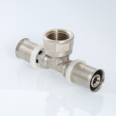 VTm.232.N.320732 Пресс-фитинг – тройник с переходом на внутреннюю резьбу Valtec 32 мм х 1 1/4" х 32 мм  - Вид №5