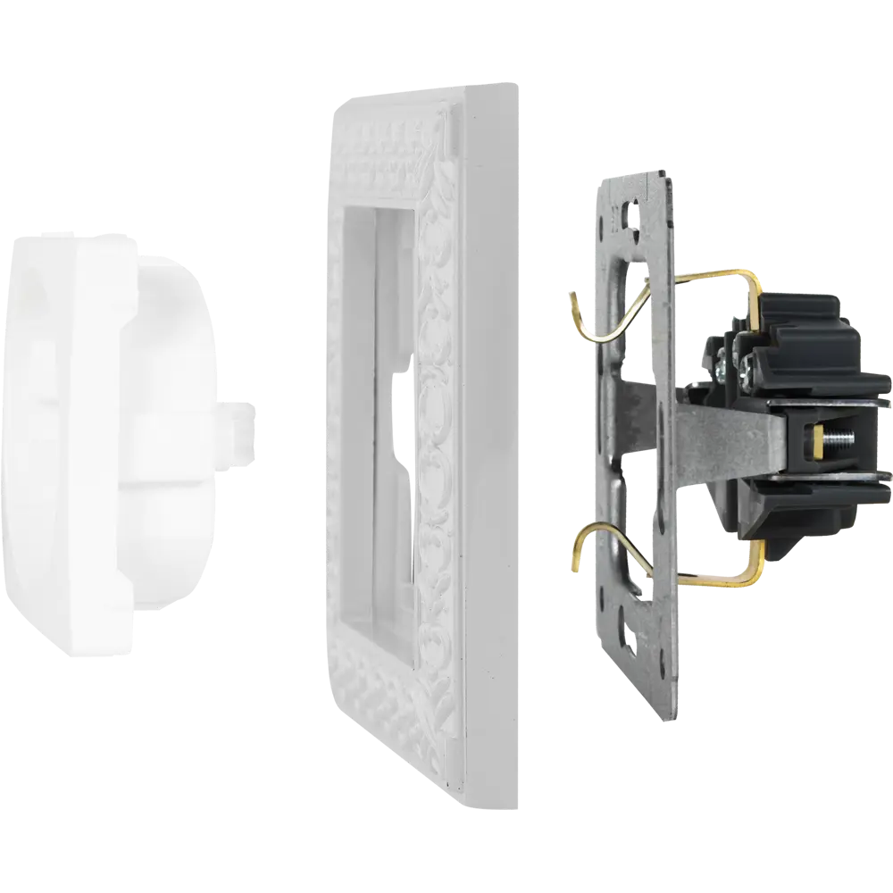 Рамка для розеток и выключателей Werkel Antik 3 поста, цвет жемчужный STLM-2043520 - Вид №3