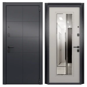Входная дверь Гибсон 86x205 см правая айвори с зеркалом 89452652 STLM-2188376