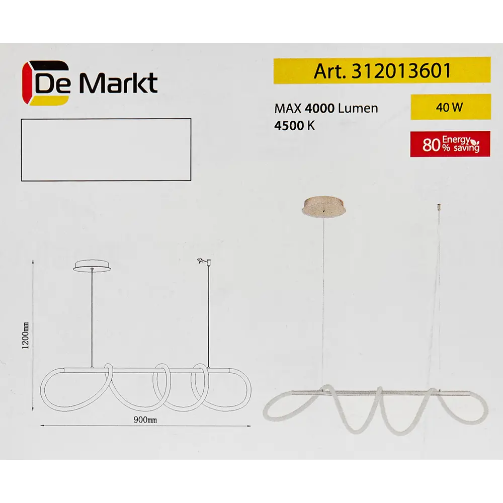 Подвесной светильник DEMARKT Toledo с гибкой регулировкой высоты 88038424 STLM-0905119 - Вид №9