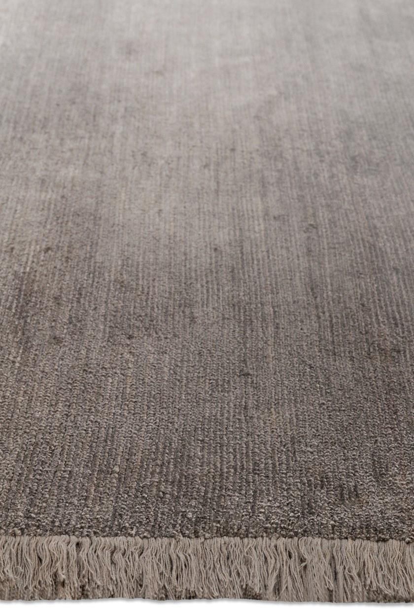 I + I Однотонный прямоугольный коврик из вискозы ручной работы  C 17v  - Вид №1